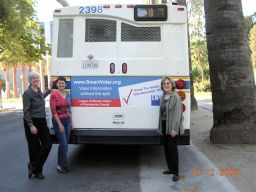 Smart Voter Ad on a  Sacramento Bus