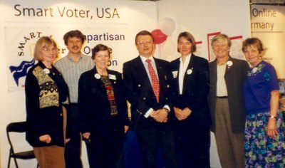 Smart Voter team in Stockholm with the Mayor